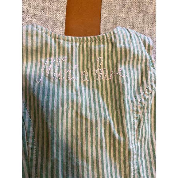 Mini A Ture Copenhagen Seersucker vest, skirt set size 2 - Picture 3 of 6